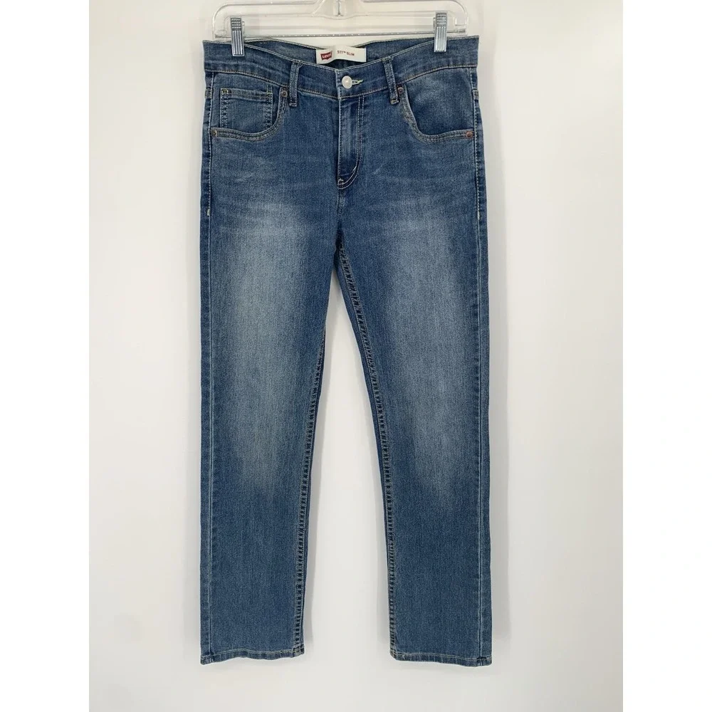Levi's 511 Slim Straight Leg Boy's Blue Jeans Size 16 ‎ Regular